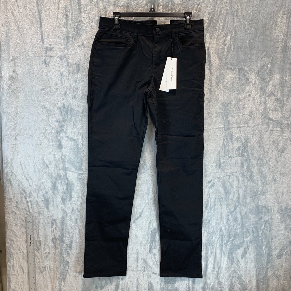 Calvin Klein Men's Pants 31 x 32 Black Stretch‎ 5 Pocket Performance Chino